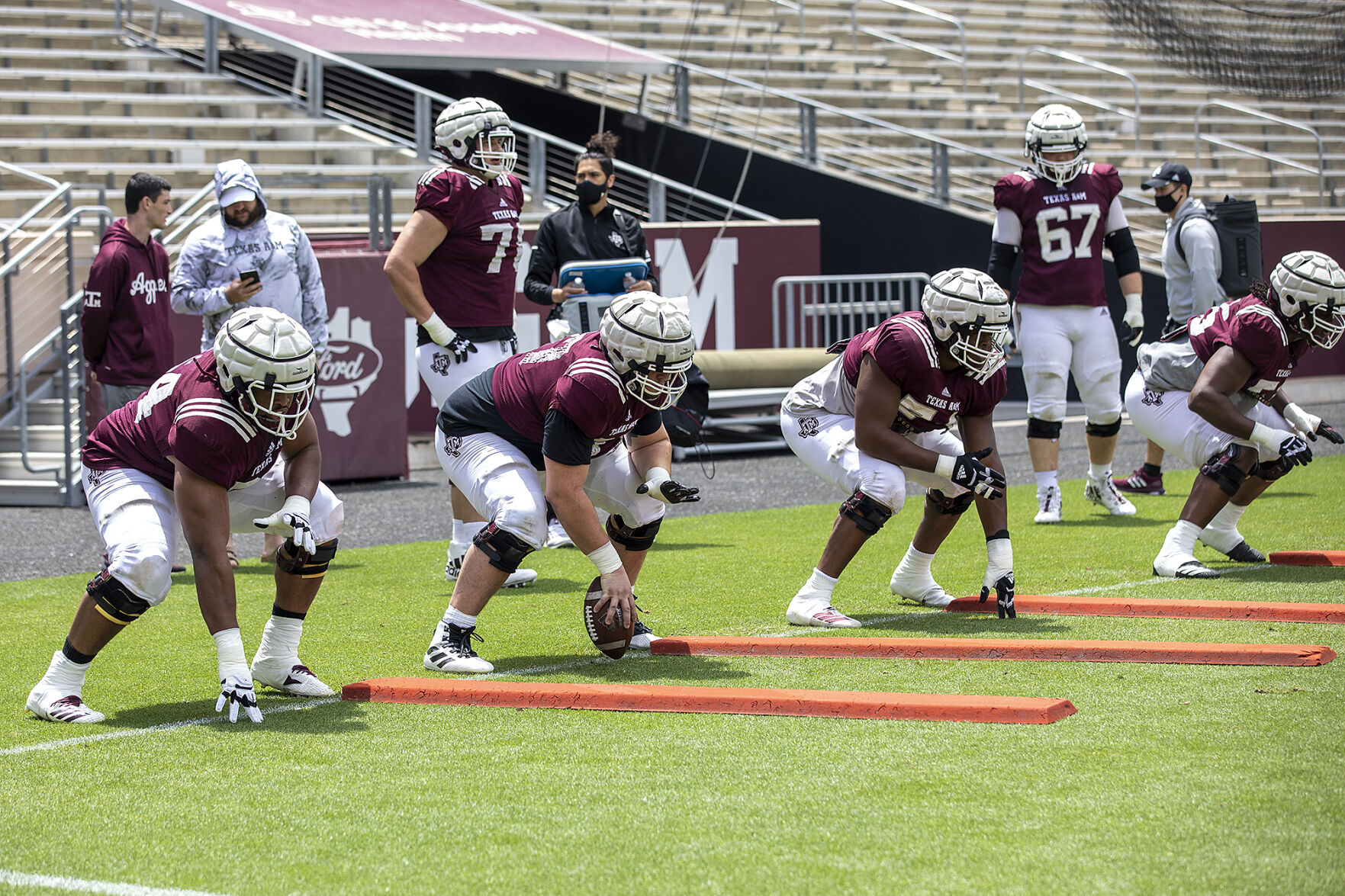 Spring football practice